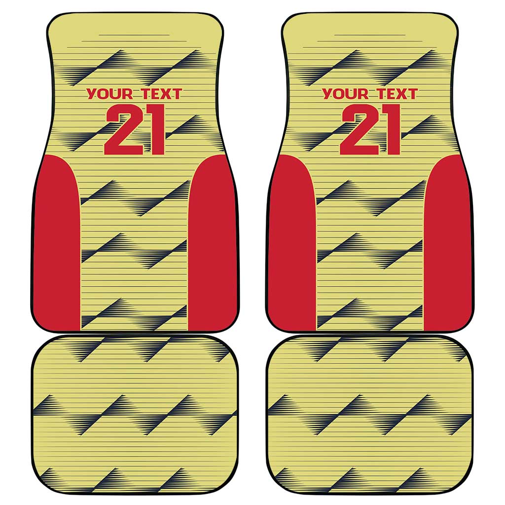 Colombia Football Custom Car Mats Los Cafeteros Andean Condor