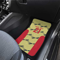 Colombia Football Custom Car Mats Los Cafeteros Andean Condor