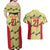 Colombia Football Custom Couples Matching Off Shoulder Maxi Dress and Hawaiian Shirt Los Cafeteros Andean Condor