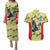 Colombia Football Custom Couples Matching Puletasi and Hawaiian Shirt Los Cafeteros Andean Condor
