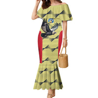 Colombia Football Custom Family Matching Mermaid Dress and Hawaiian Shirt Los Cafeteros Andean Condor