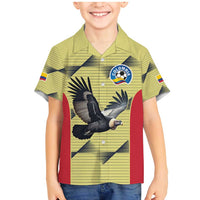 Colombia Football Custom Family Matching Mermaid Dress and Hawaiian Shirt Los Cafeteros Andean Condor