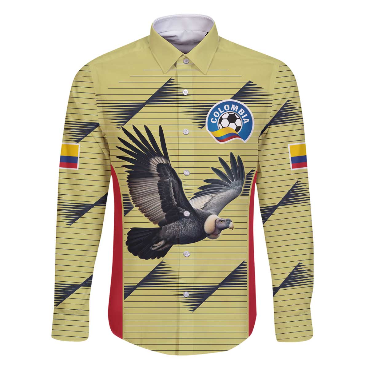 Colombia Football Custom Family Matching Off The Shoulder Long Sleeve Dress and Hawaiian Shirt Los Cafeteros Andean Condor