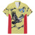 Colombia Football Custom Family Matching Off Shoulder Short Dress and Hawaiian Shirt Los Cafeteros Andean Condor