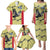 Colombia Football Custom Family Matching Puletasi and Hawaiian Shirt Los Cafeteros Andean Condor