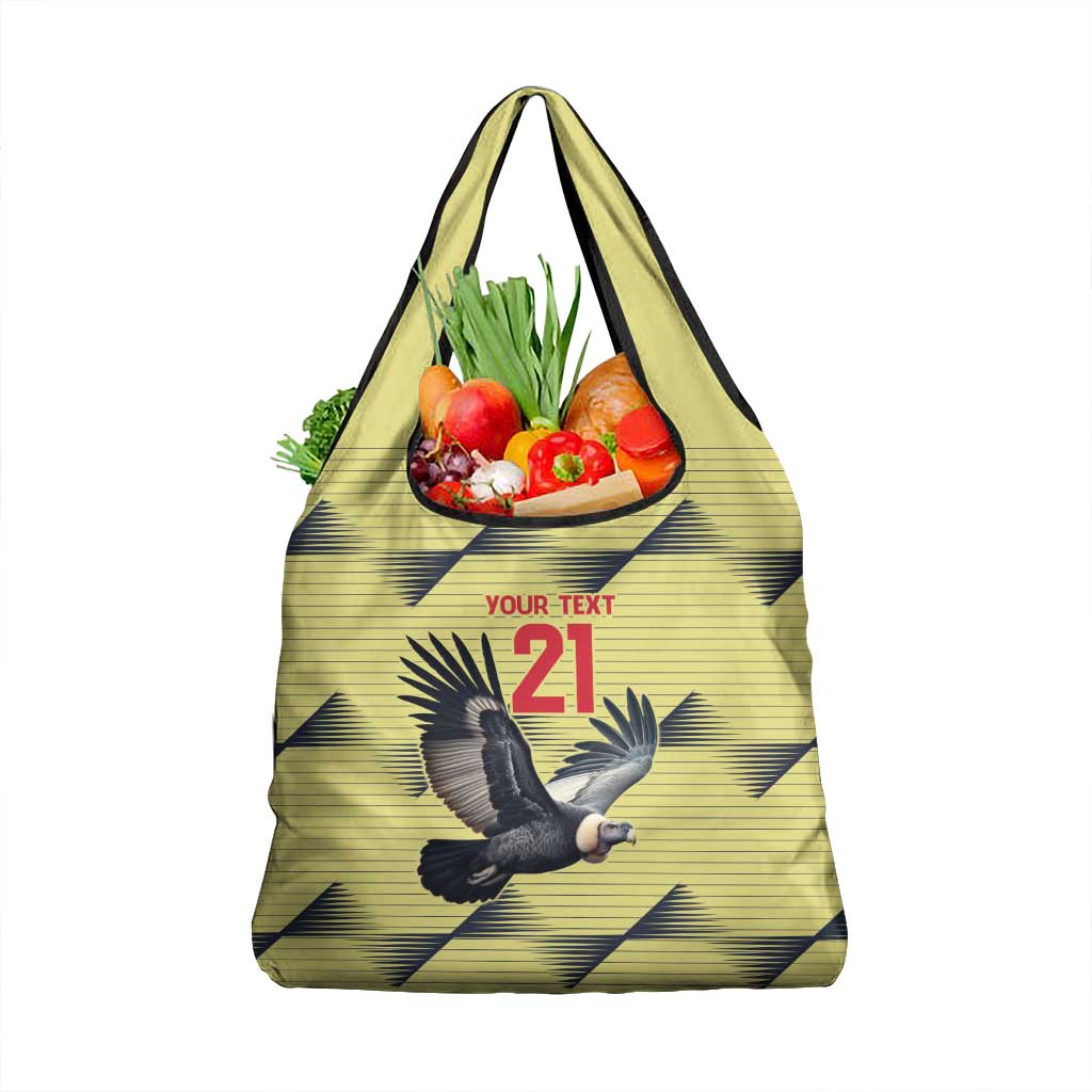 Colombia Football Custom Grocery Bag Los Cafeteros Andean Condor