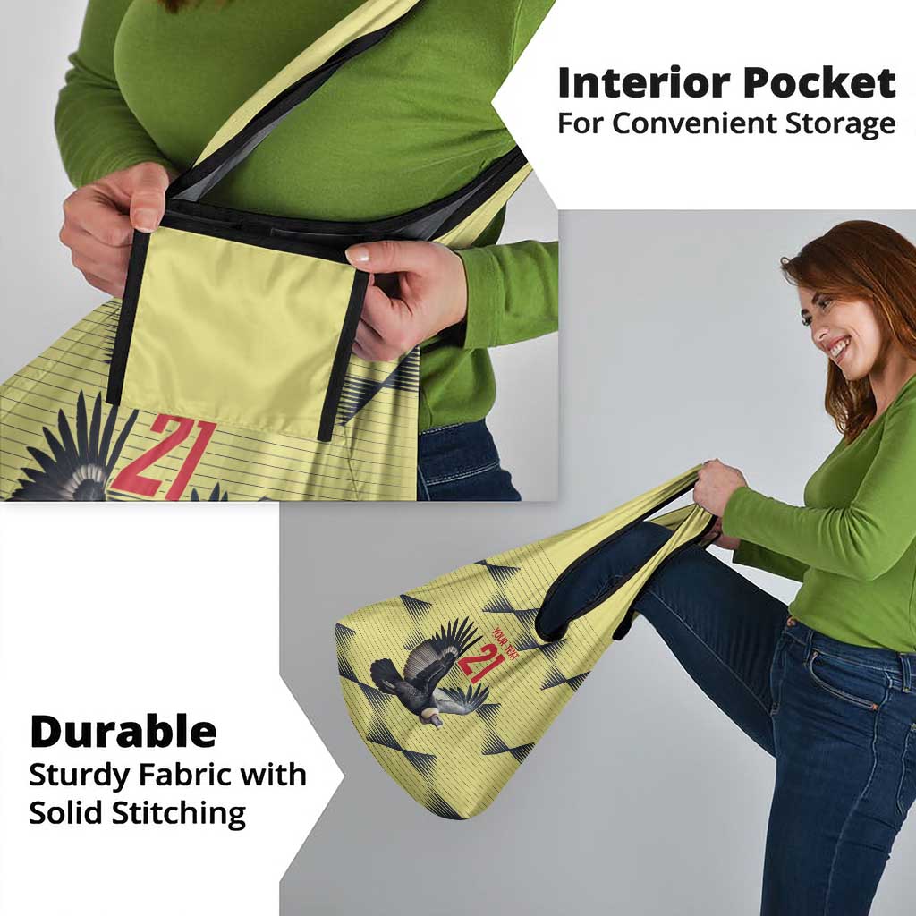 Colombia Football Custom Grocery Bag Los Cafeteros Andean Condor