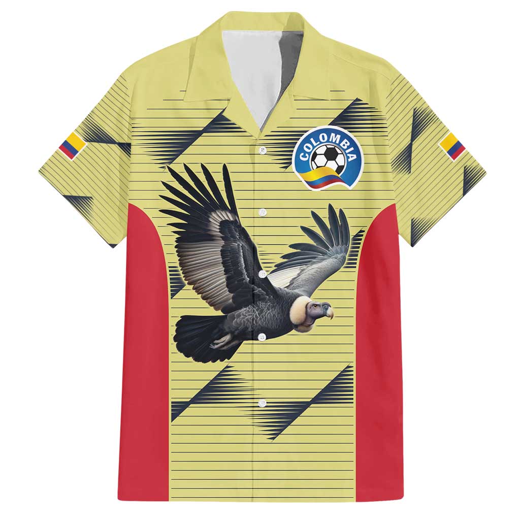 Colombia Football Custom Hawaiian Shirt Los Cafeteros Andean Condor