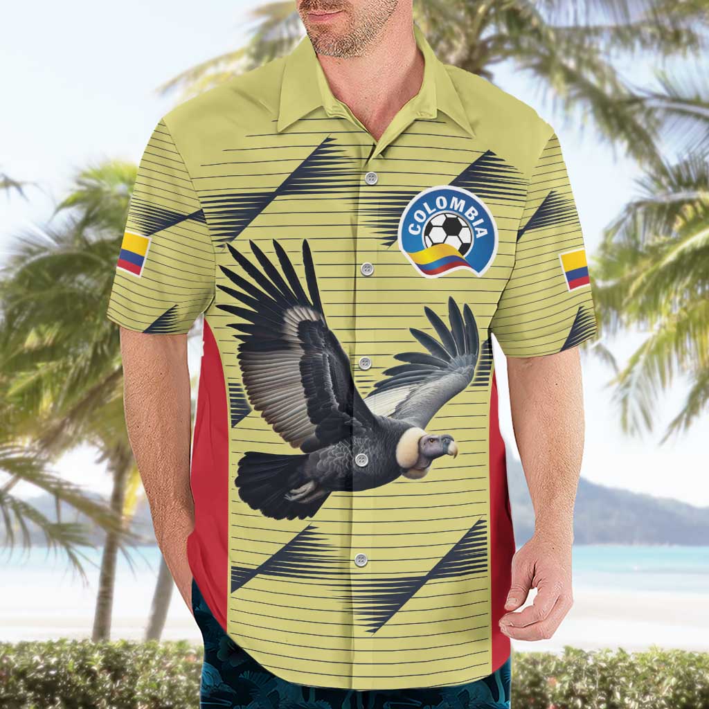 Colombia Football Custom Hawaiian Shirt Los Cafeteros Andean Condor