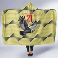 Colombia Football Custom Hooded Blanket Los Cafeteros Andean Condor