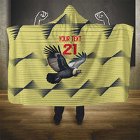 Colombia Football Custom Hooded Blanket Los Cafeteros Andean Condor LT9