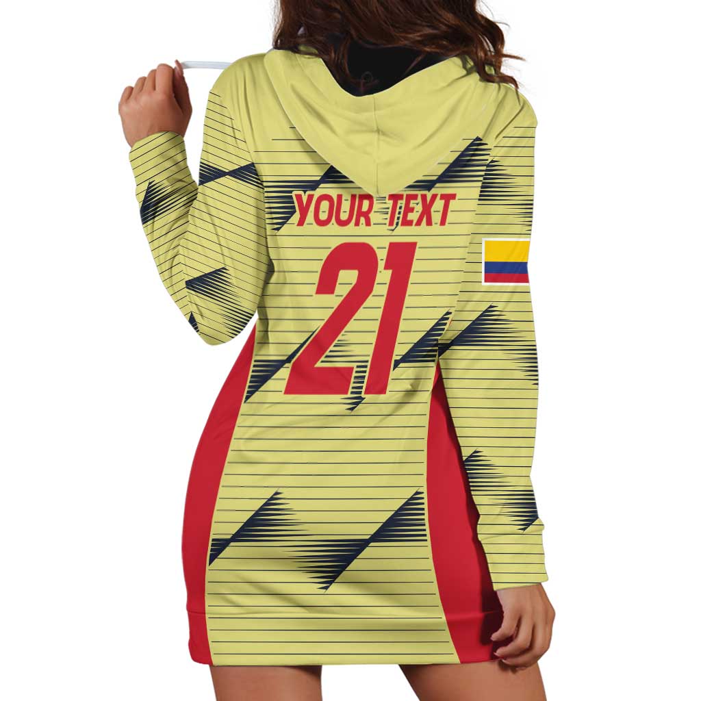 Colombia Football Custom Hoodie Dress Los Cafeteros Andean Condor