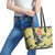 Colombia Football Custom Leather Tote Bag Los Cafeteros Andean Condor