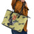 Colombia Football Custom Leather Tote Bag Los Cafeteros Andean Condor