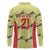 Colombia Football Custom Long Sleeve Polo Shirt Los Cafeteros Andean Condor