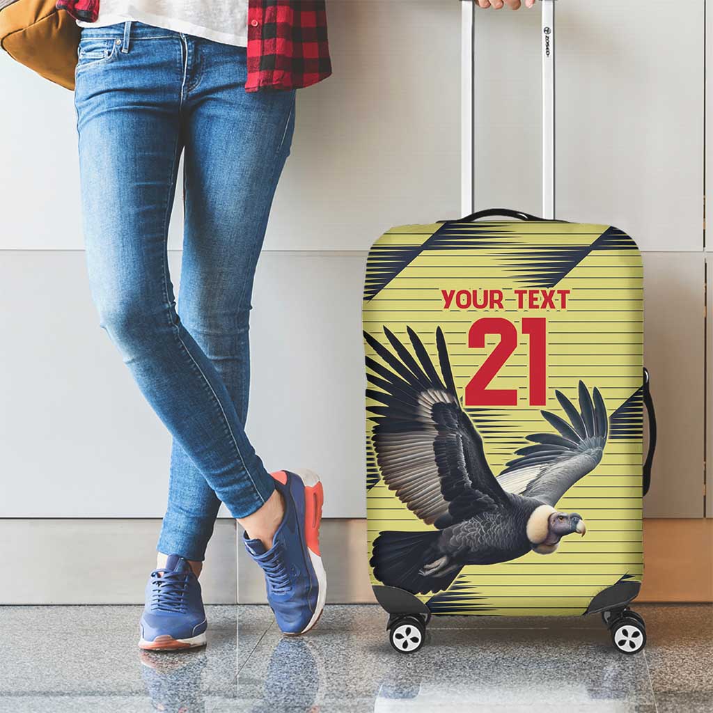 Colombia Football Custom Luggage Cover Los Cafeteros Andean Condor LT9