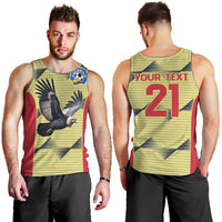 Colombia Football Custom Men Tank Top Los Cafeteros Andean Condor