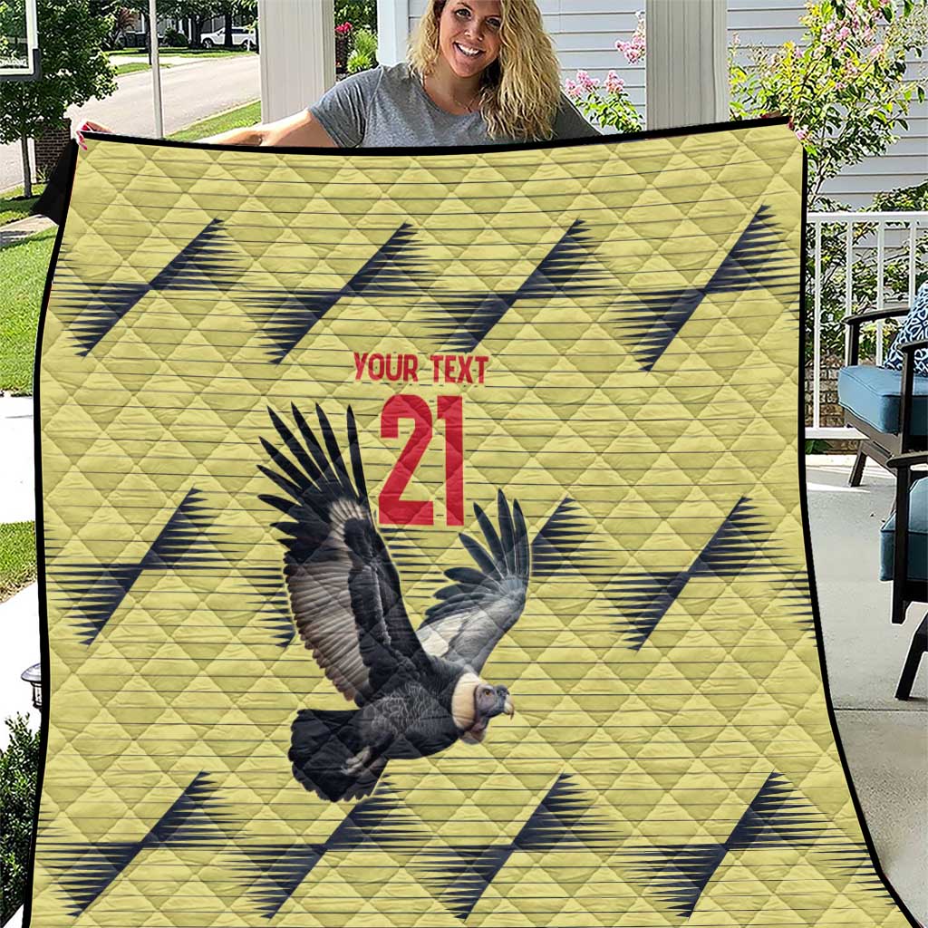 Colombia Football Custom Quilt Los Cafeteros Andean Condor