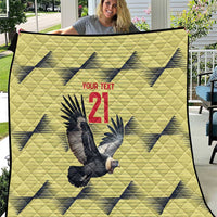Colombia Football Custom Quilt Los Cafeteros Andean Condor LT9