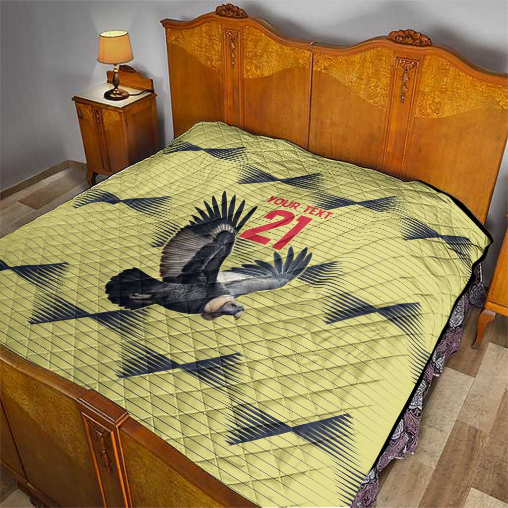 Colombia Football Custom Quilt Los Cafeteros Andean Condor LT9