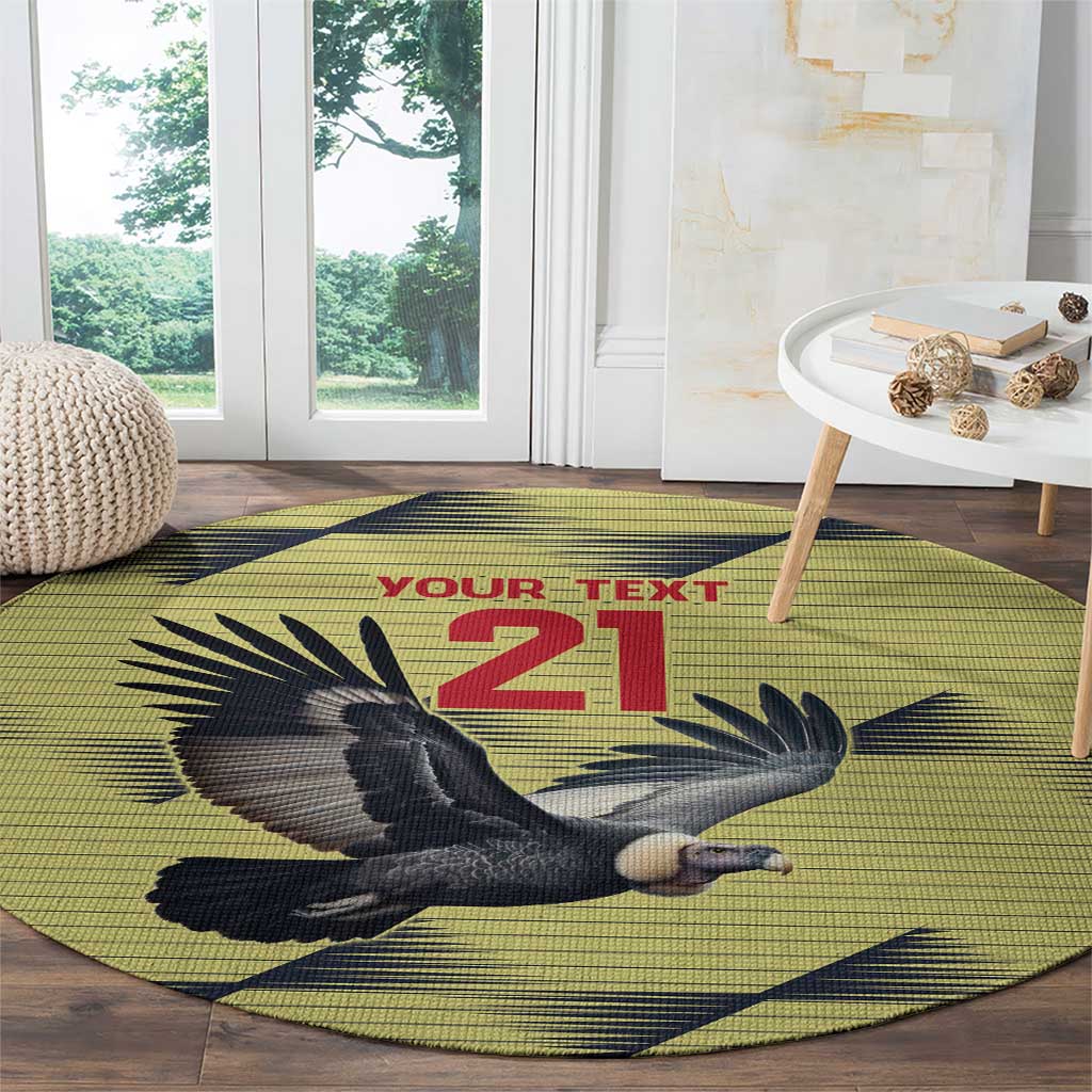 Colombia Football Custom Round Carpet Los Cafeteros Andean Condor LT9