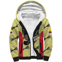 Colombia Football Custom Sherpa Hoodie Los Cafeteros Andean Condor