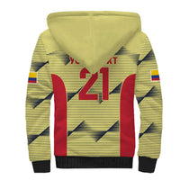Colombia Football Custom Sherpa Hoodie Los Cafeteros Andean Condor