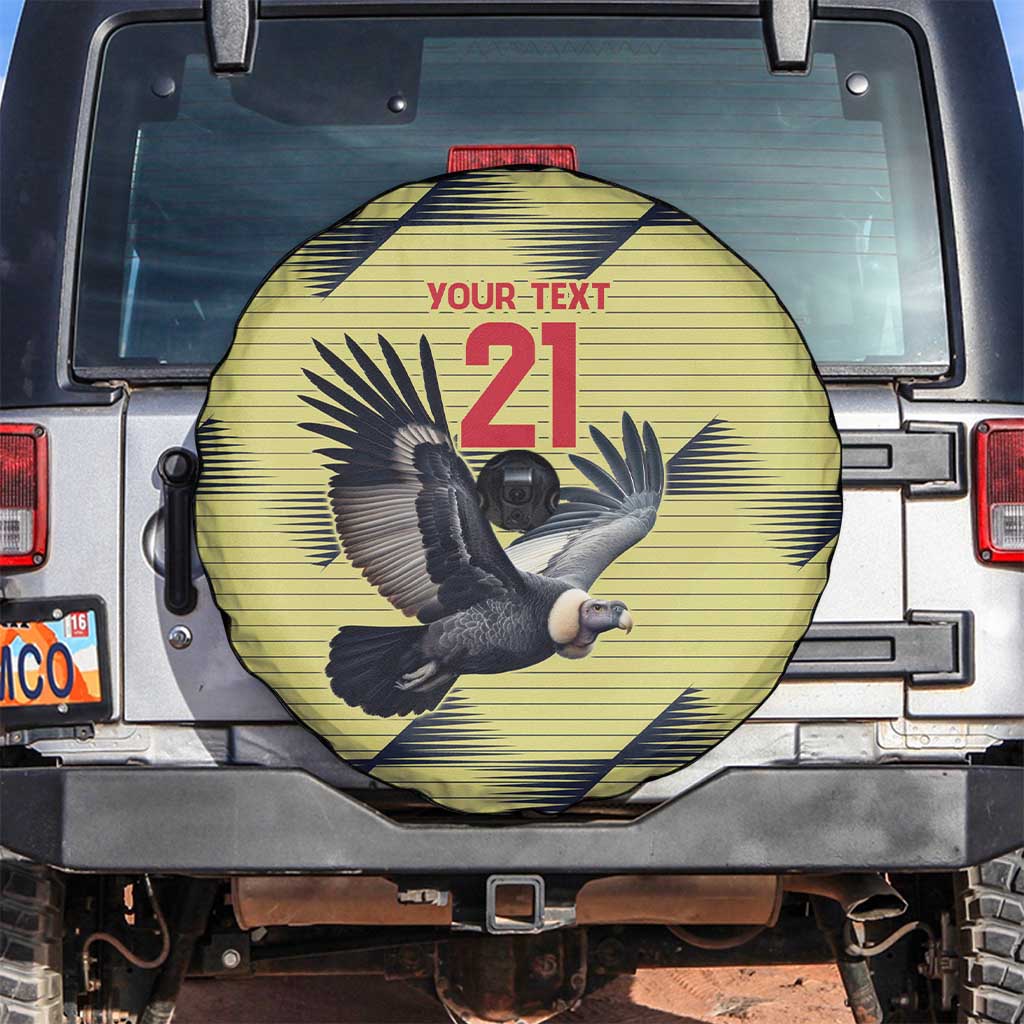 Colombia Football Custom Spare Tire Cover Los Cafeteros Andean Condor