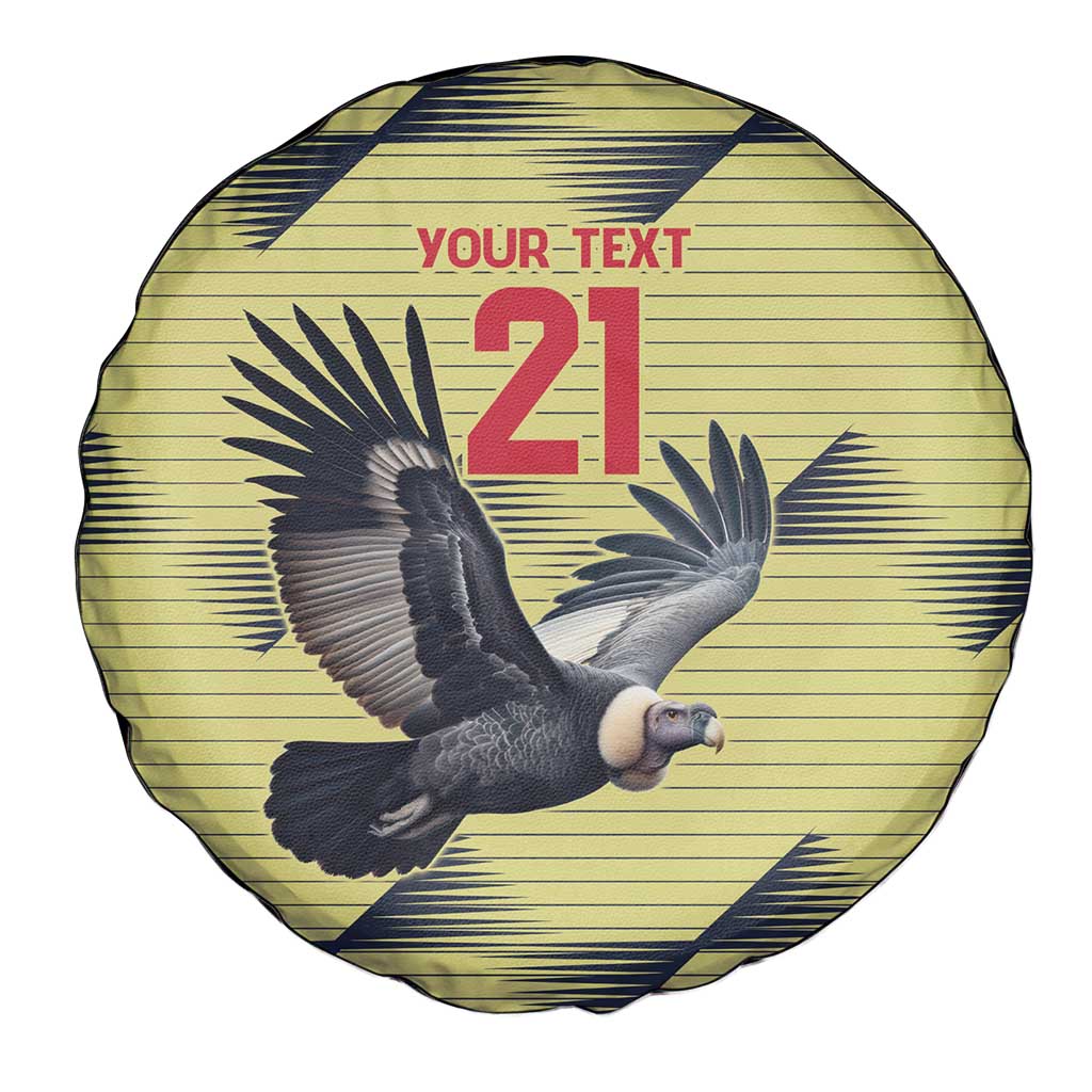 Colombia Football Custom Spare Tire Cover Los Cafeteros Andean Condor
