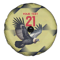 Colombia Football Custom Spare Tire Cover Los Cafeteros Andean Condor