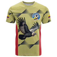 Colombia Football Custom T Shirt Los Cafeteros Andean Condor