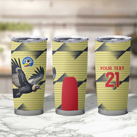 Colombia Football Custom Tumbler Cup Los Cafeteros Andean Condor
