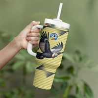 Colombia Football Custom Tumbler With Handle Los Cafeteros Andean Condor