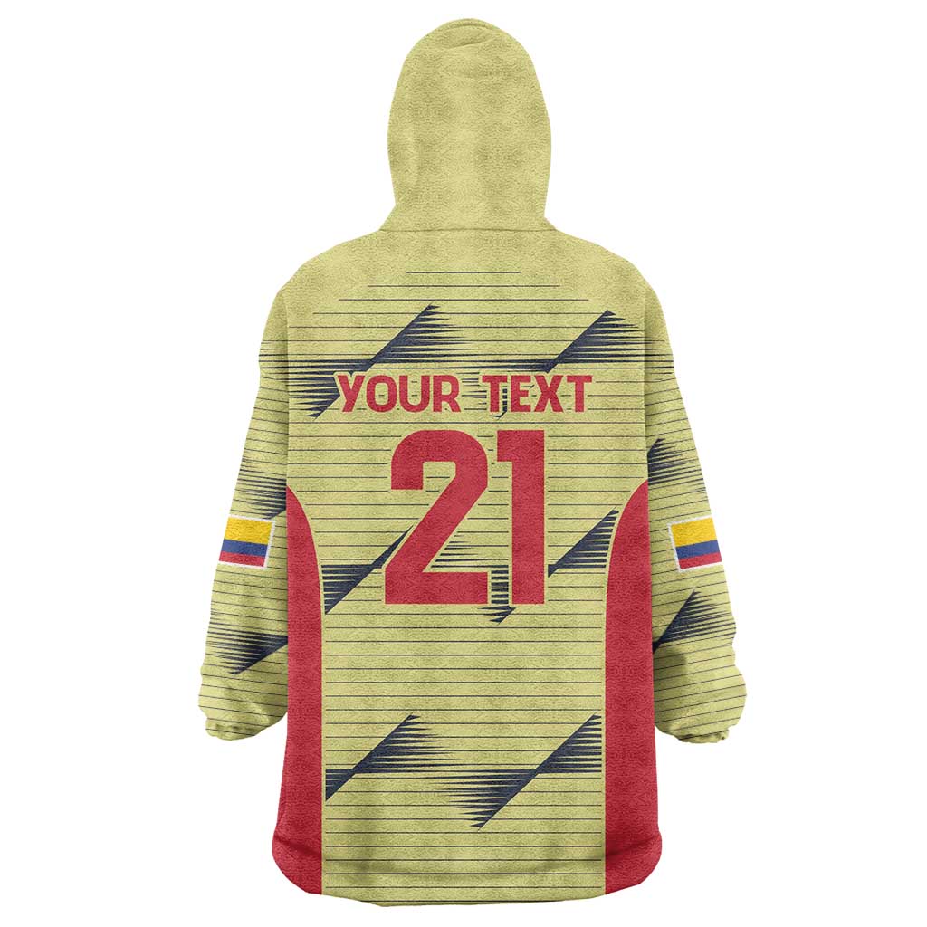 Colombia Football Custom Wearable Blanket Hoodie Los Cafeteros Andean Condor