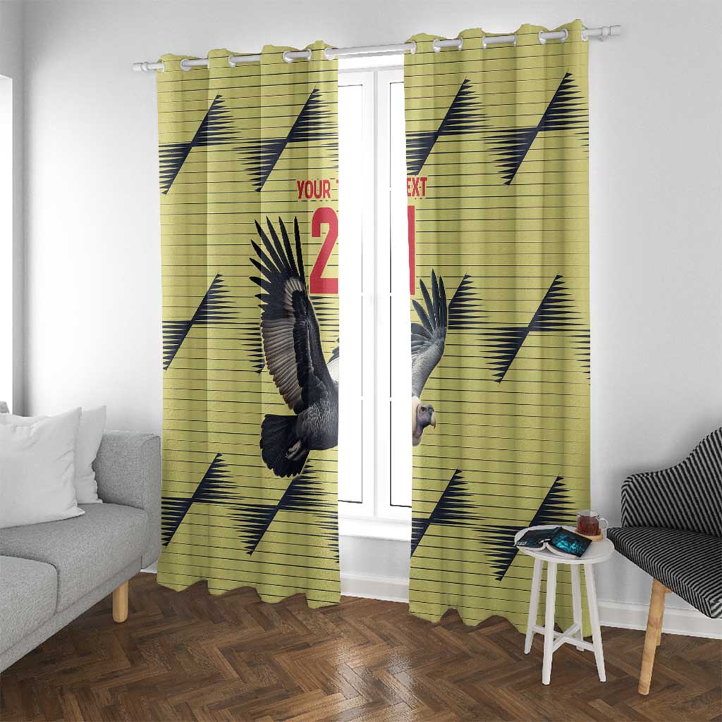 Colombia Football Custom Window Curtain Los Cafeteros Andean Condor LT9