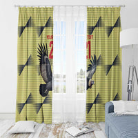 Colombia Football Custom Window Curtain Los Cafeteros Andean Condor