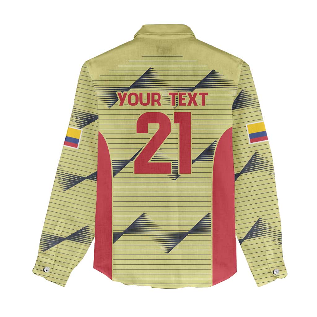 Colombia Football Custom Women Casual Shirt Los Cafeteros Andean Condor