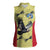 Colombia Football Custom Women Sleeveless Polo Shirt Los Cafeteros Andean Condor