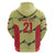 Colombia Football Custom Zip Hoodie Los Cafeteros Andean Condor