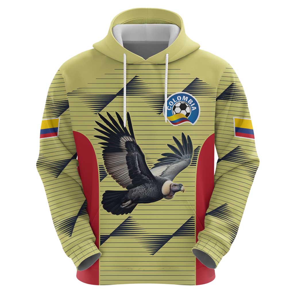 Colombia Football Custom Zip Hoodie Los Cafeteros Andean Condor