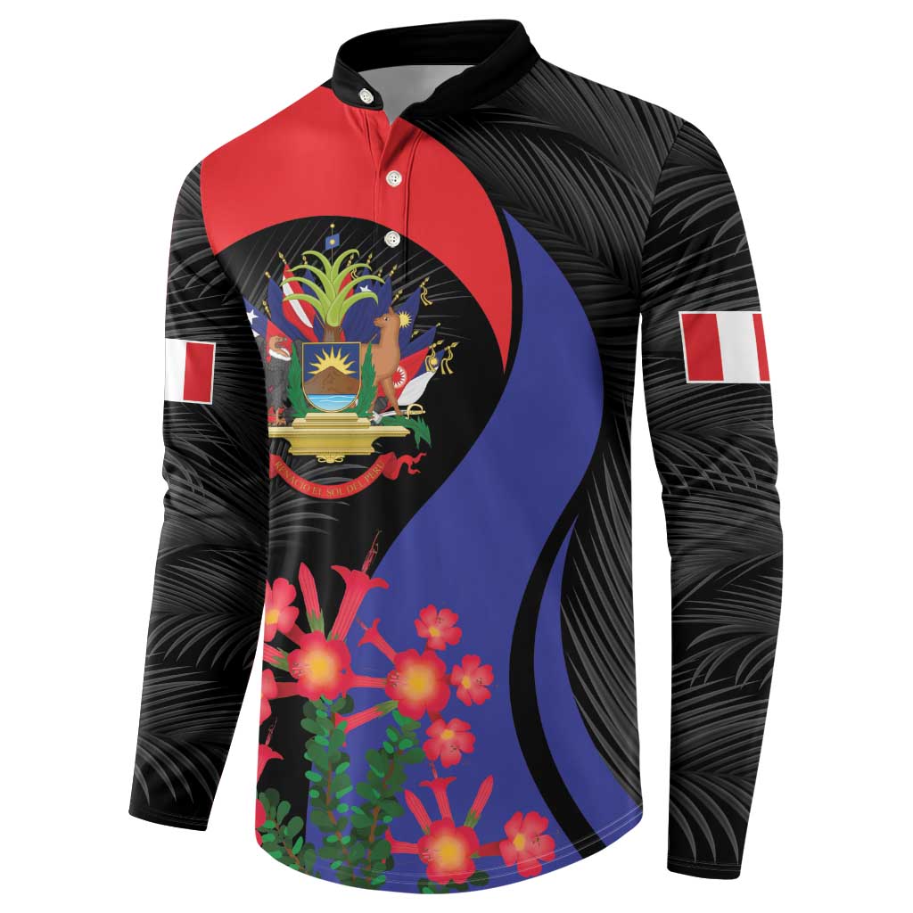 Peru Coat of Arms Button Sweatshirt First Version 1821 - 1825