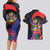 Peru Coat of Arms Couples Matching Long Sleeve Bodycon Dress and Hawaiian Shirt First Version 1821 - 1825