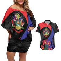 Peru Coat of Arms Couples Matching Off Shoulder Short Dress and Hawaiian Shirt First Version 1821 - 1825