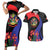 Peru Coat of Arms Couples Matching Short Sleeve Bodycon Dress and Hawaiian Shirt First Version 1821 - 1825