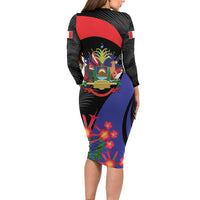 Peru Coat of Arms Family Matching Long Sleeve Bodycon Dress and Hawaiian Shirt First Version 1821 - 1825