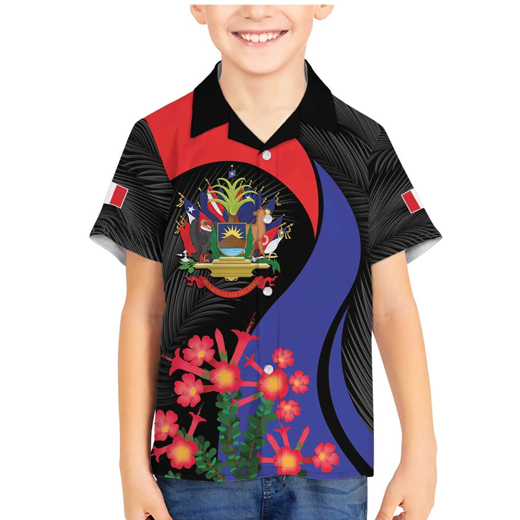 Peru Coat of Arms Family Matching Mermaid Dress and Hawaiian Shirt First Version 1821 - 1825