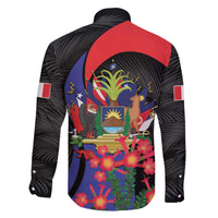 Peru Coat of Arms Family Matching Off The Shoulder Long Sleeve Dress and Hawaiian Shirt First Version 1821 - 1825