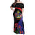 Peru Coat of Arms Family Matching Off Shoulder Maxi Dress and Hawaiian Shirt First Version 1821 - 1825