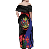 Peru Coat of Arms Family Matching Off Shoulder Maxi Dress and Hawaiian Shirt First Version 1821 - 1825