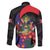 Peru Coat of Arms Family Matching Off Shoulder Short Dress and Hawaiian Shirt First Version 1821 - 1825
